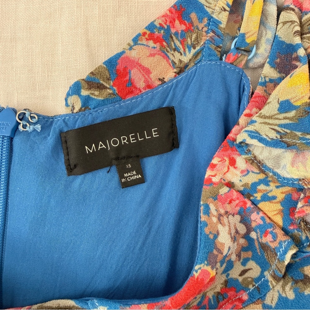 MAJORELLE Salsa Dress in Blue Multi - Picture 6 of 8